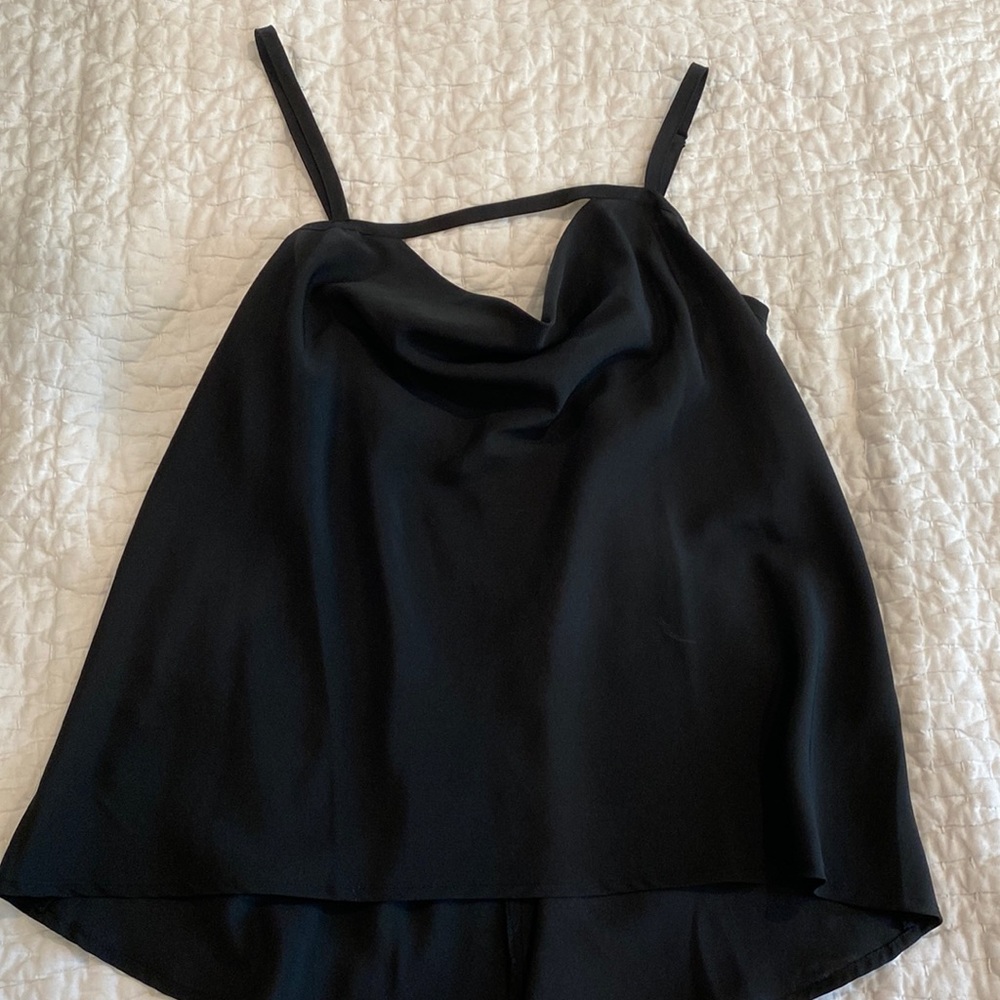 Black top with Cowl neck detail